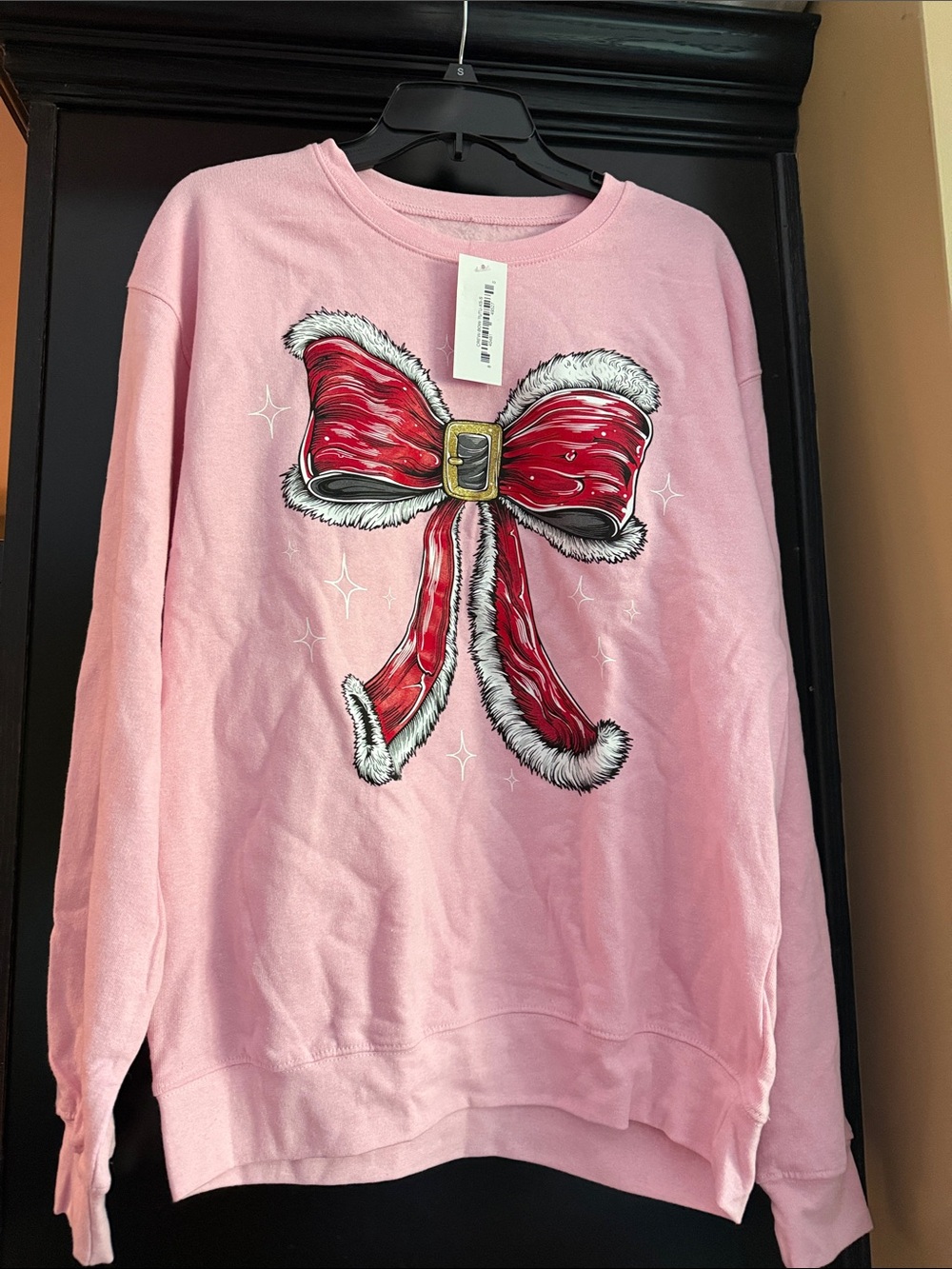 NWT Simply Southern Christmas bow sweatshirt